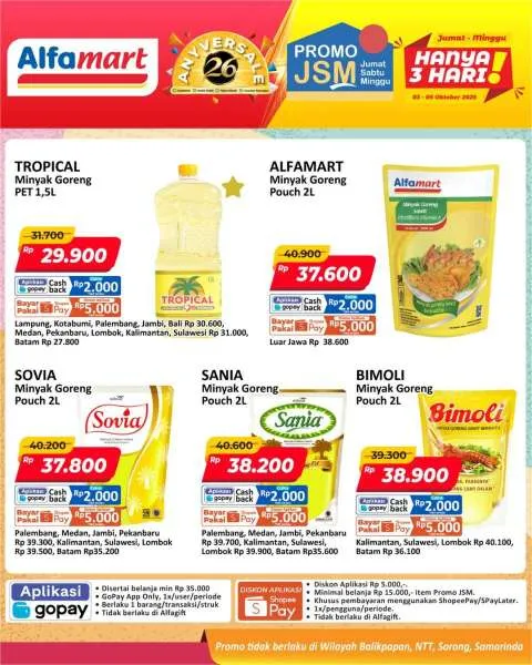Promo JSM Alfamart Periode 3-5 Oktober 2025