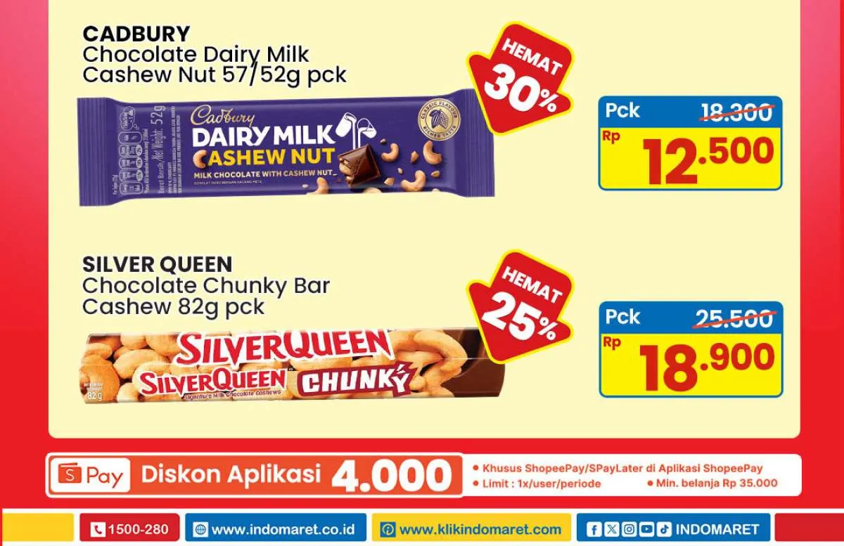 Promo Indomaret 3-4 Februari 2026 Jelang Valentine, Cokelat Diskon 30%