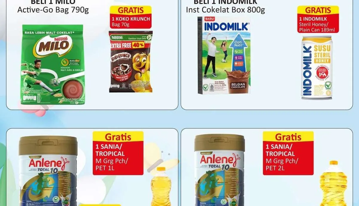 Promo Alfamart Maret 2024 Beli 1 Gratis 1, Beli Susu Gratis Minyak Goreng dan Snack