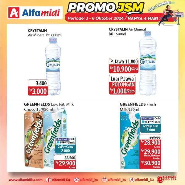 Promo JSM Alfamidi Hanya 4 Hari Periode 3-6 Oktober 2024