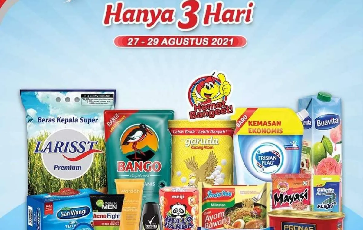 Promo JSM Indomaret hanya 3 hari, promo merdeka menjelang akhir bulan Agustus 2021
