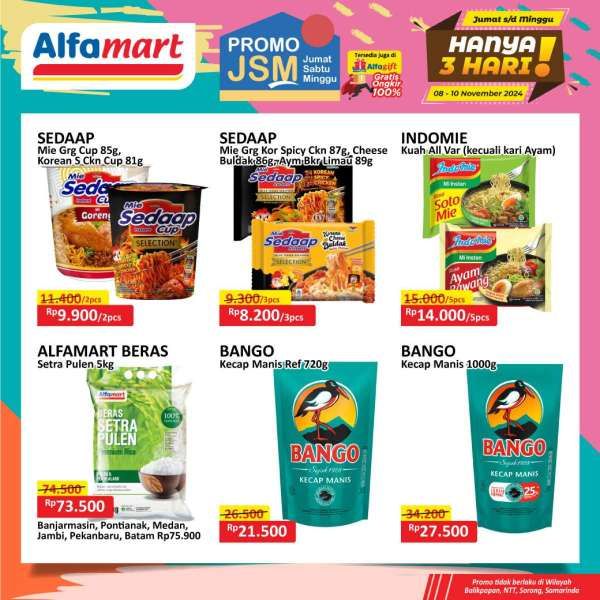 Promo JSM Alfamart Weekend 8-10 November 2024