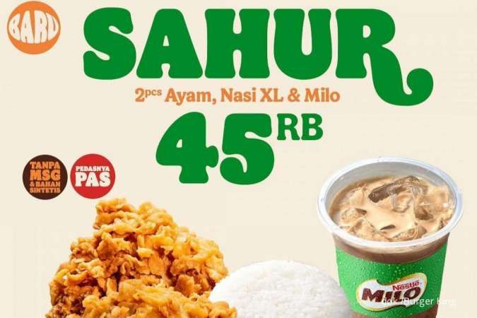 Promo Burger King di Bulan Ramadan 2022, Ada Menu Sahur Terbaru Super Lengkap