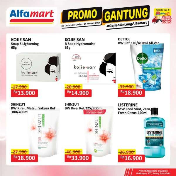 Promo Alfamart Gantung 25 Desember 2024-1 Januari 2025