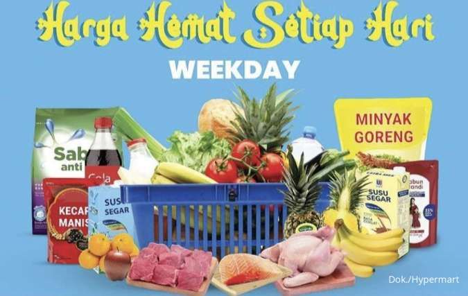 Promo Hypermart Weekday 27-29 Juni 2023, Diskon s/d 30% untuk Belanja di Akhir Bulan