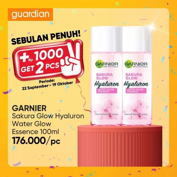 Promo Guardian +1000 Get 2 Pcs Periode 22 September-19 Oktober 2022