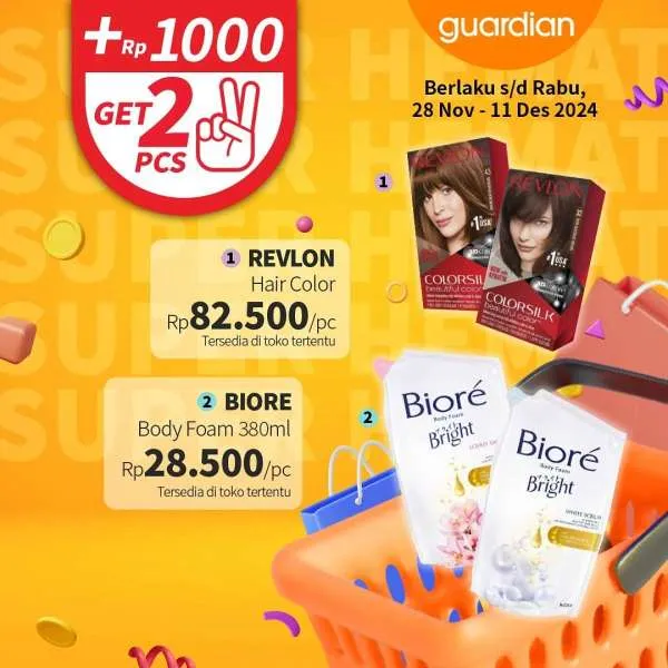 Promo Guardian Super Hemat Periode 28 November-11 Desember 2024