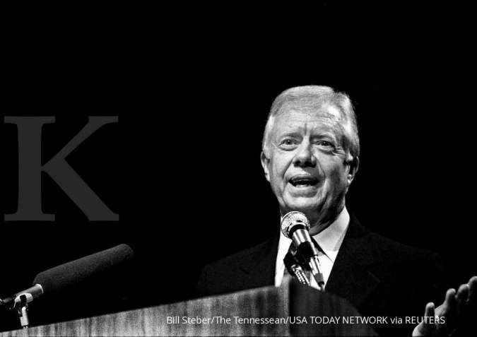 Mantan Presiden AS, Jimmy Carter tetap hidup hemat dan sederhana di usia senjanya