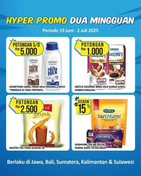 Promo Hypermart Dua Mingguan Periode 19 Juni-2 Juli 2025