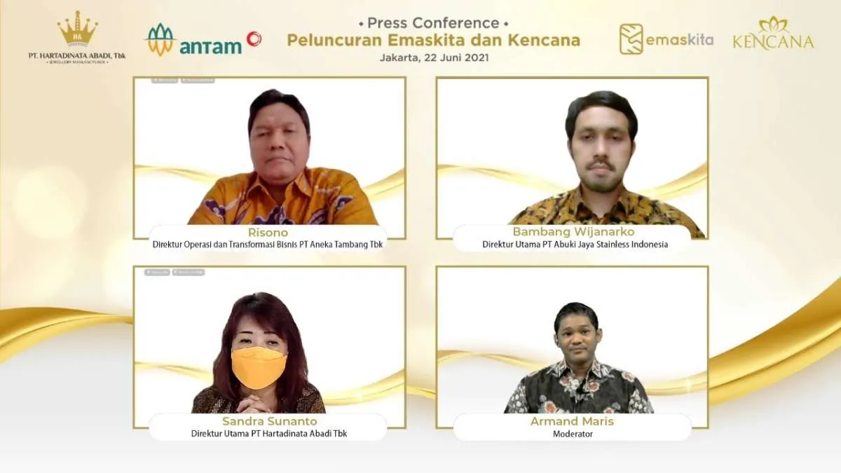 Garap emas mikro dan perhiasan, Aneka Tambang (ANTM) gandeng Hartadinata Abadi (HRTA)