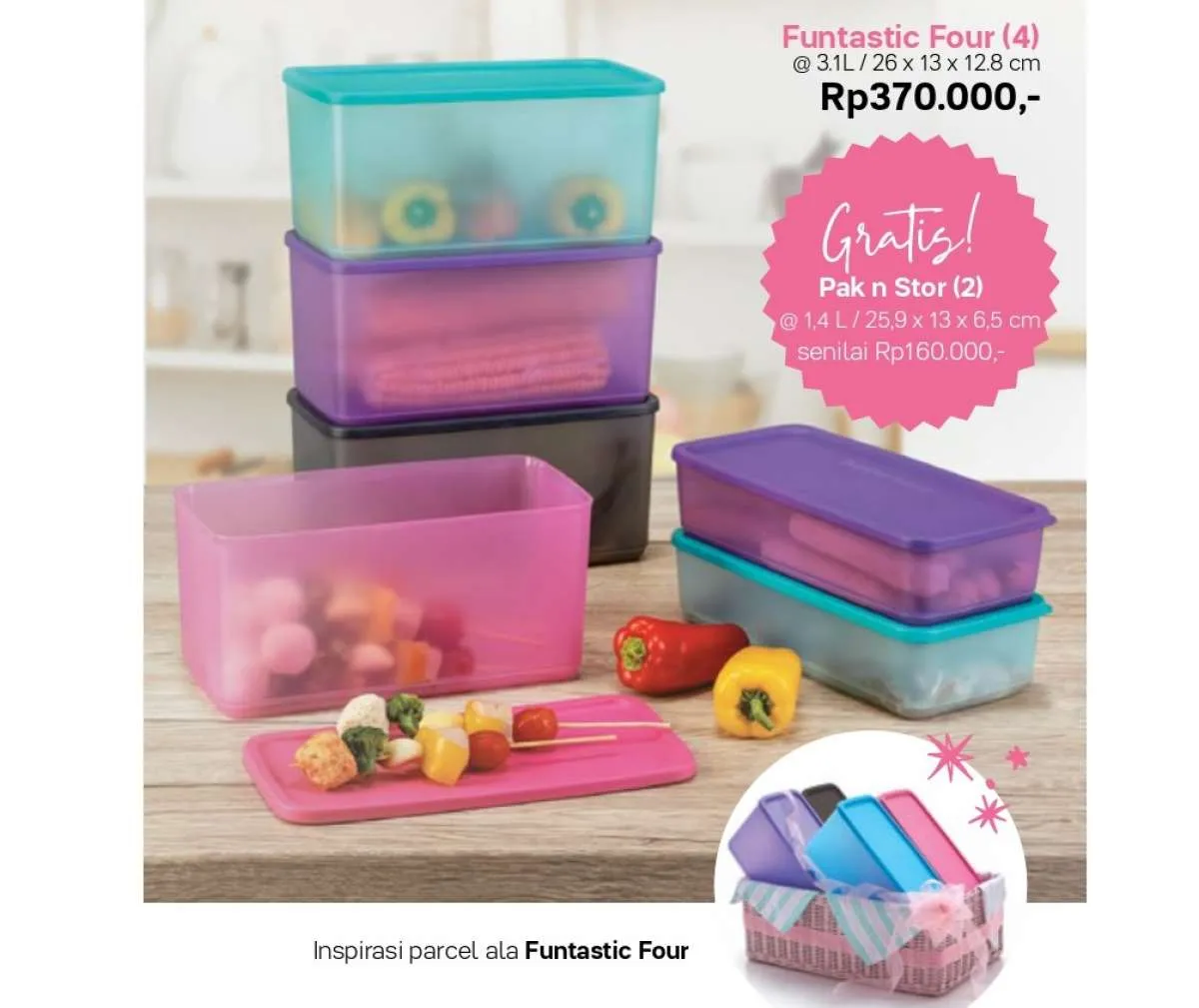 Promo Tupperware Desember 2020, spesial tempat makanan ringan diskon hingga 40%