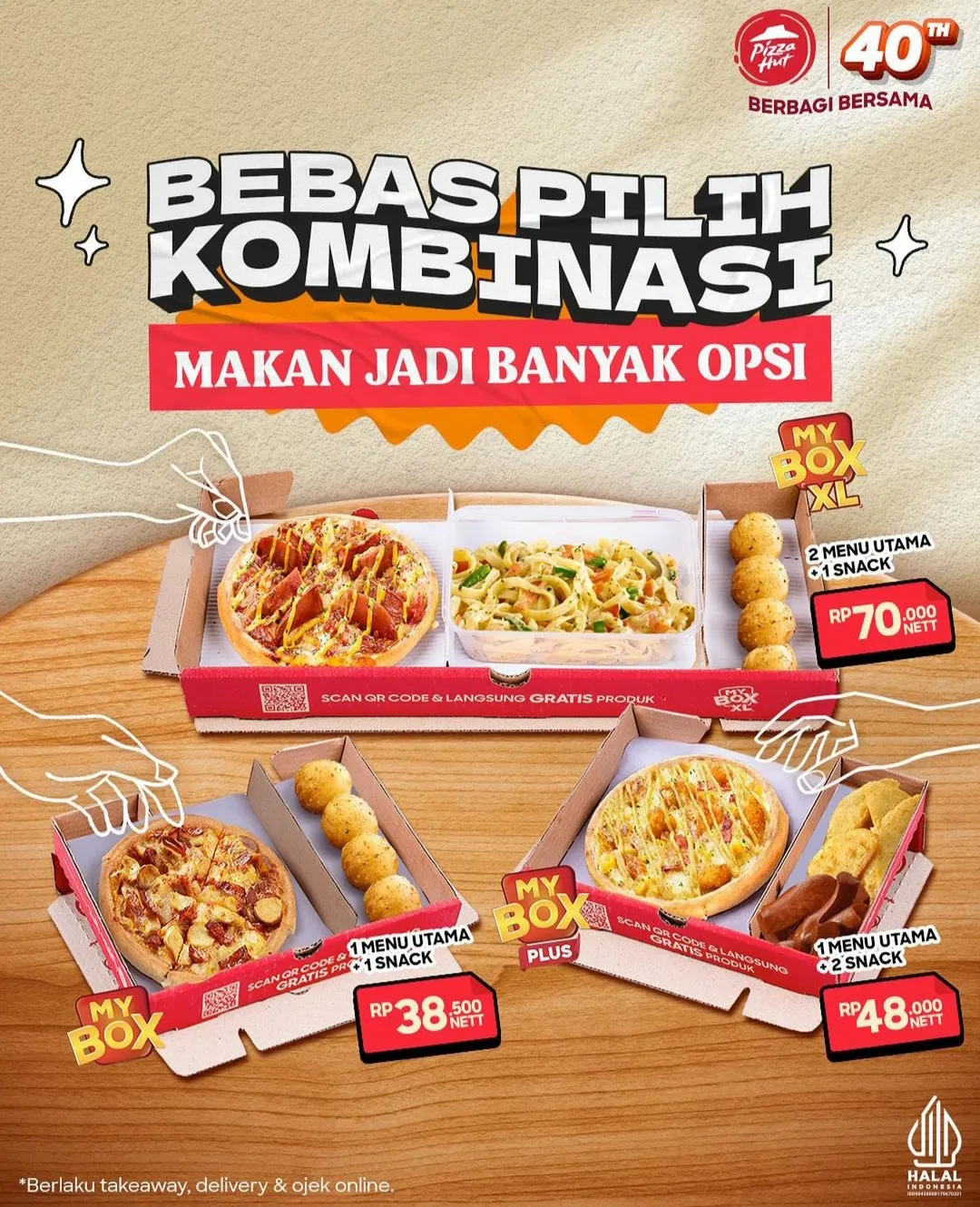Pizza hut paket kombinasi My Box