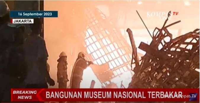 Museum Nasional Kebakaran, Dinding dan Atap Bagian Belakang Museum Ambruk