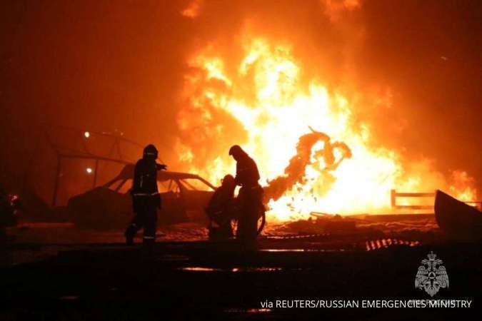 Update Kebakaran Hebat Tempat Pengisian BBM Rusia, 30 Orang Tewas Termasuk Anak-anak