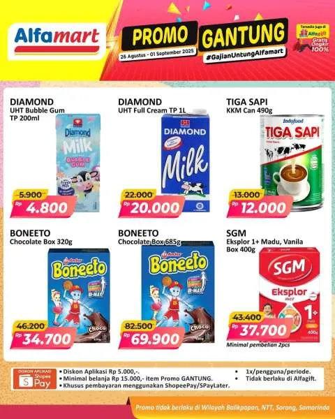 Promo Alfamart Gantung Periode 26 Agustus-1 September 2025