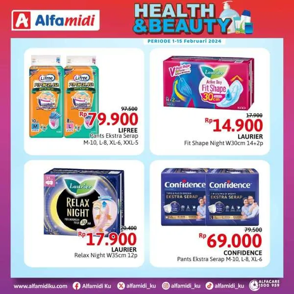 Promo Alfamidi Health & Beauty Periode 1-15 Februari 2024