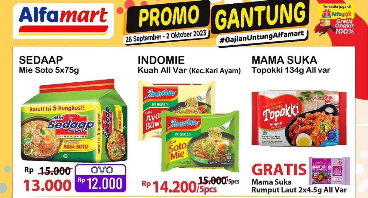Promo JSM Alfamart Terbaru 29 September 2023, Promo Gajian Untung di Akhir Bulan