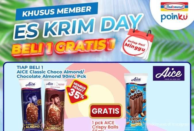 Promo Es Krim di Indomaret Minggu 22 Juni 2025, Beli 1 Gratis 1 Hanya Hari Ini