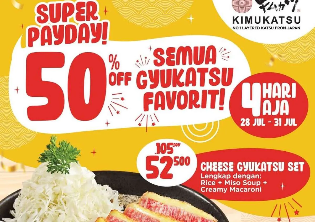 Hari Terakhir! Promo Kimukatsu Super Payday, Gyukatsu Favorit Cuma Setengah Harga