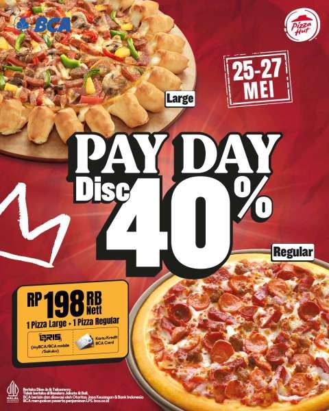 Promo Pizza Hut Payday 25-27 Mei 2025