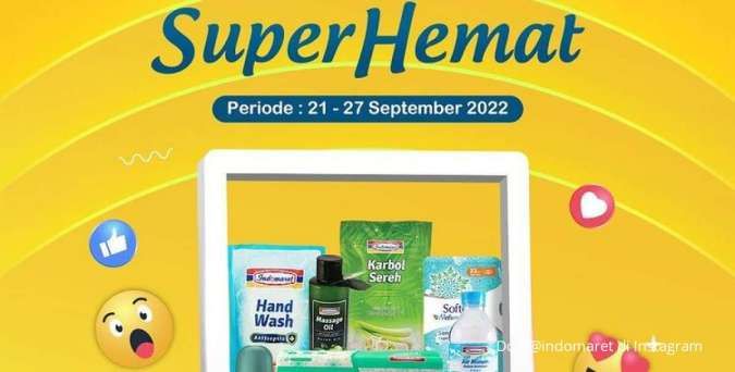Promo Indomaret Super Hemat di 26 September 2022, Harga Hemat di Hari Ini
