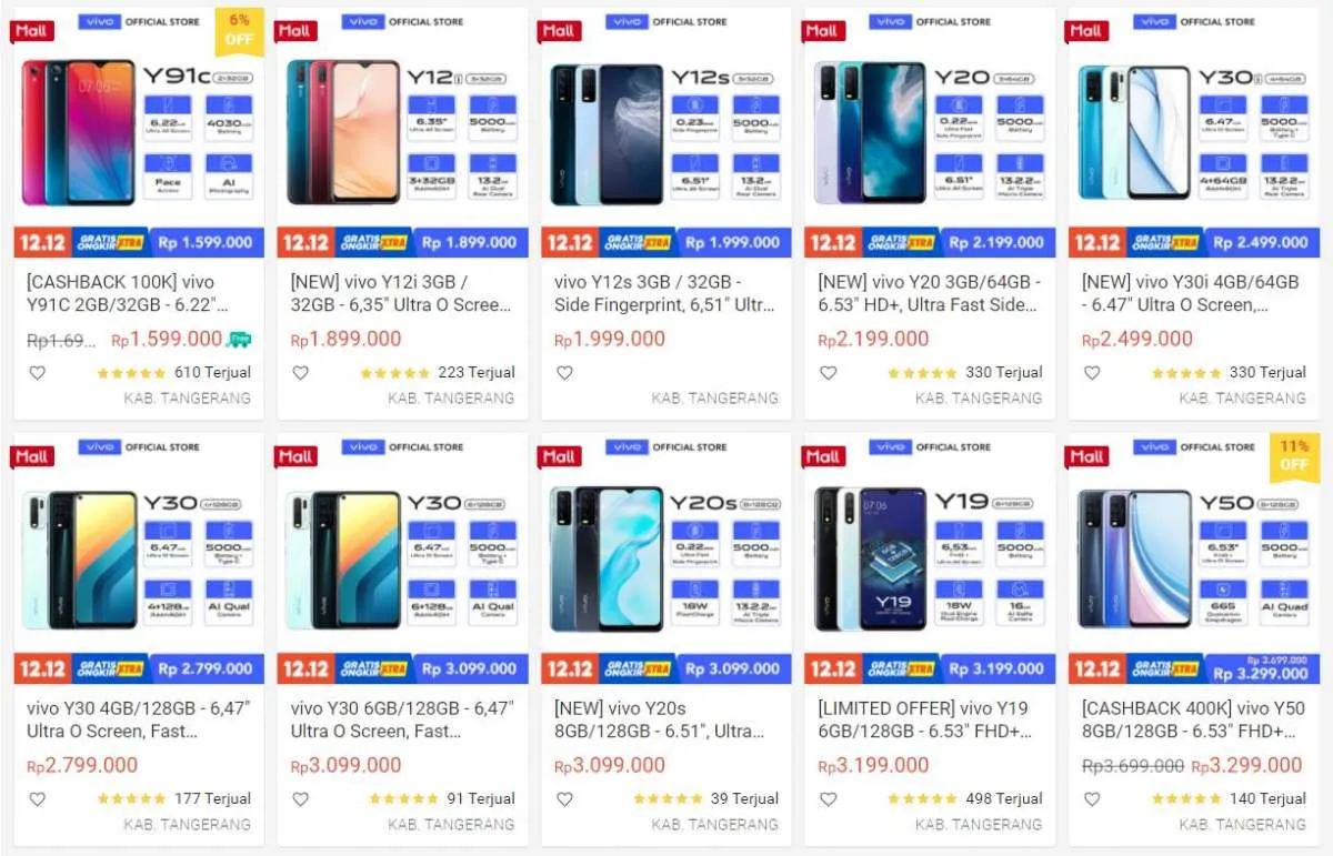 Harga HP Vivo V15 ramah di kantong, punya layar luas dengan pop-up camera