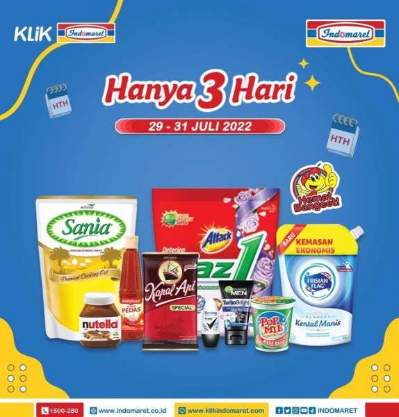 Katalog Promo Indomaret Hanya 3 Hari Periode 29-31 Juli 2022