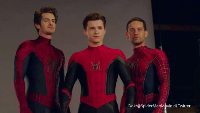 Film Spider-Man: No Way Home, Serunya 3 Spider-Man Syuting Bersama Di Balik Layar