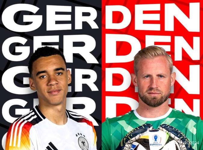 Live Streaming EURO 2024: Jerman vs Denmark, Minggu (30/6) Jam 02.00 WIB