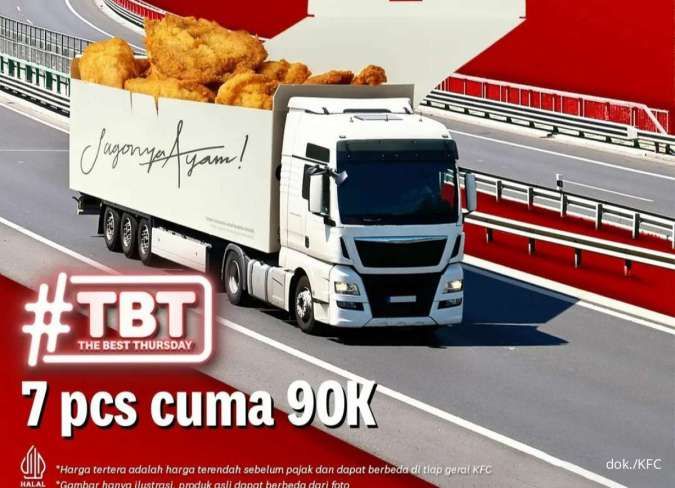 Promo KFC The Best Thursday 23 Februari 2023, Hemat 7 Ayam Cuma Rp 90.000
