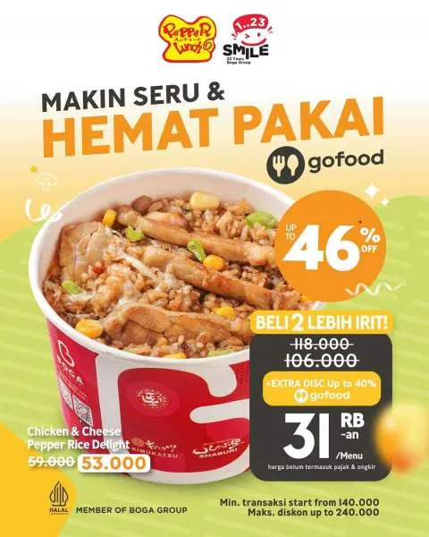 Promo Pepper Lunch Delivery September Hemat dengan GoFood