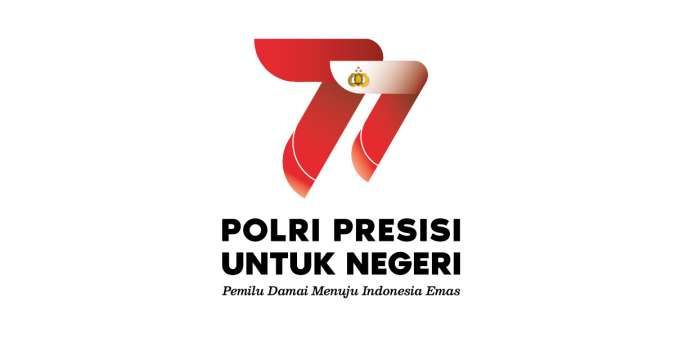 Download Logo HUT Bhayangkara 77 PNG Resmi, Lengkap dengan Tema