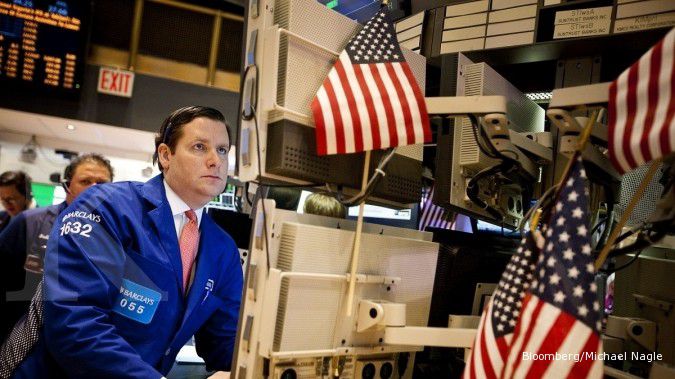 Data AS dibayangi Eropa, Wall Street terpeleset