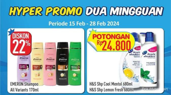 Promo Hypermart Dua Mingguan 15-28 Februari 2024, Nikmati Potongan s/d Rp 24.000