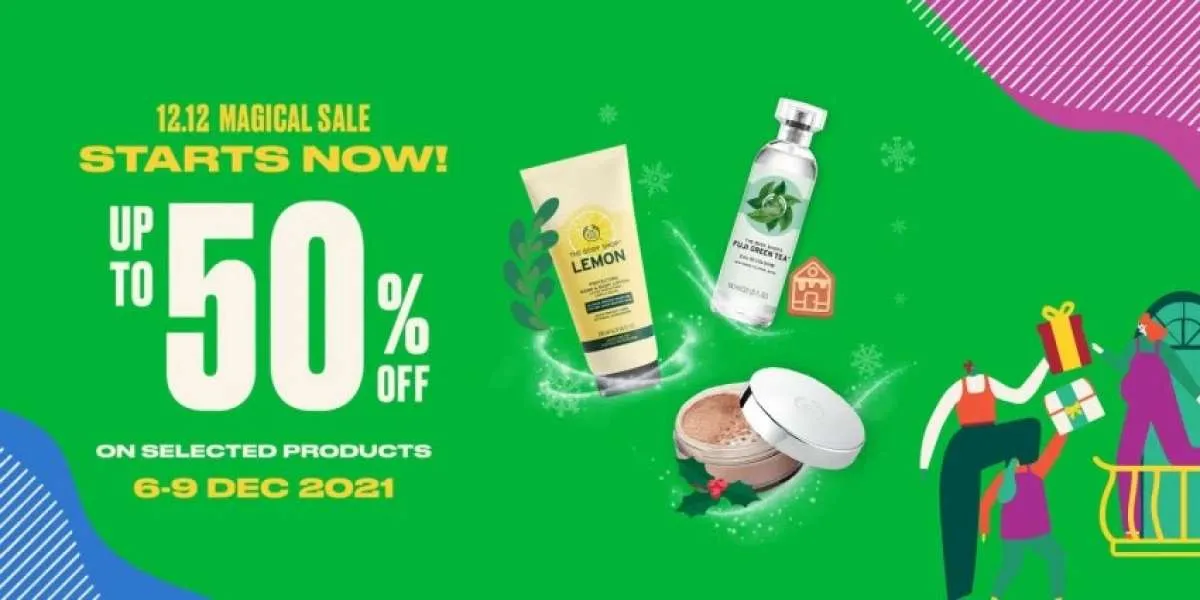 Promo The Body Shop 12.12 Magical Sale, Diskon s/d 50% untuk Berbagai Produk Pilihan