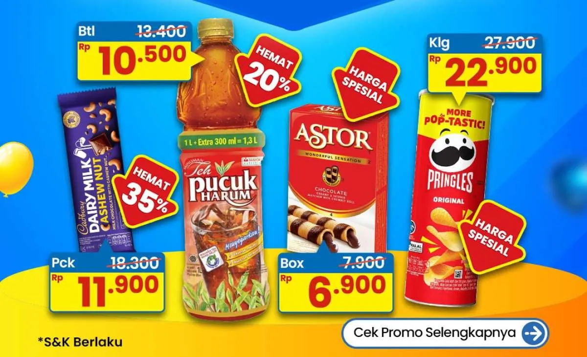 Promo Indomaret Super Hemat 20-26 November 2025, Aneka Snack Diskon hingga 35%