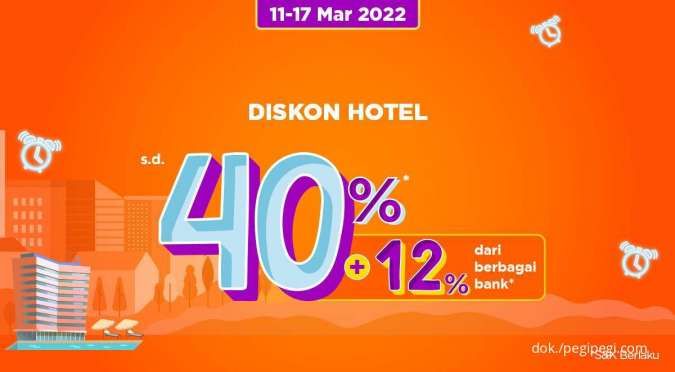 Promo PegiPegi s.d 17 Maret 2022, Diskon Hotel s.d 40% + 12% dari Berbagai Bank