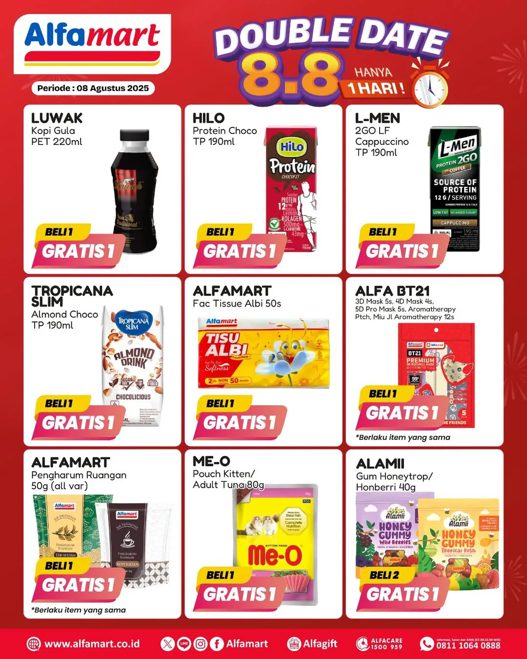 Promo 8.8 Alfamart Periode 8 Agustus 2025
