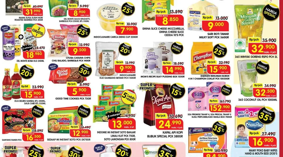 Promo Superindo 31 Juli-3 Agustus 2023, Cek Beli 1 Gratis 1 dan Beli 2 Gratis 1