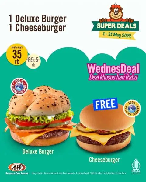 Promo A&W WednesDeal Mei