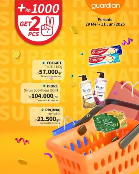 Promo Guardian Super Hemat Periode 29 Mei-11 Juni 2025