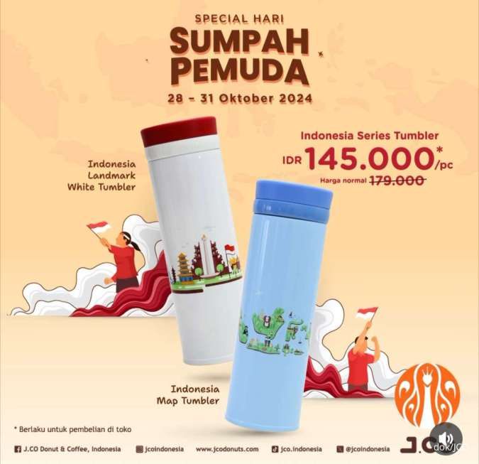 Promo Hari Sumpah Pemuda di J.CO 28-31 Oktober 2024