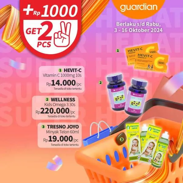 Promo Guardian Super Hemat Periode 3-16 Oktober 2024