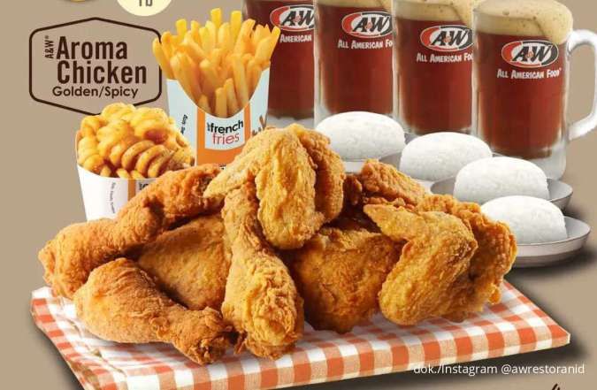 Hemat Rame-Rame dengan Paket 5 dan 9 Ayam di Promo A&W Sharing Meal Oktober