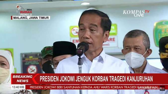 Bertolak ke Malang, Jokowi Kunjungi Korban Tragedi Kanjuruhan
