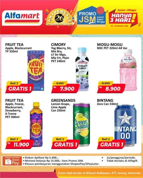Promo JSM Alfamart Periode 3-5 Oktober 2025
