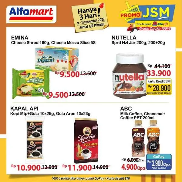 Katalog Harga Promo JSM Alfamart 9-11 Desember 2022