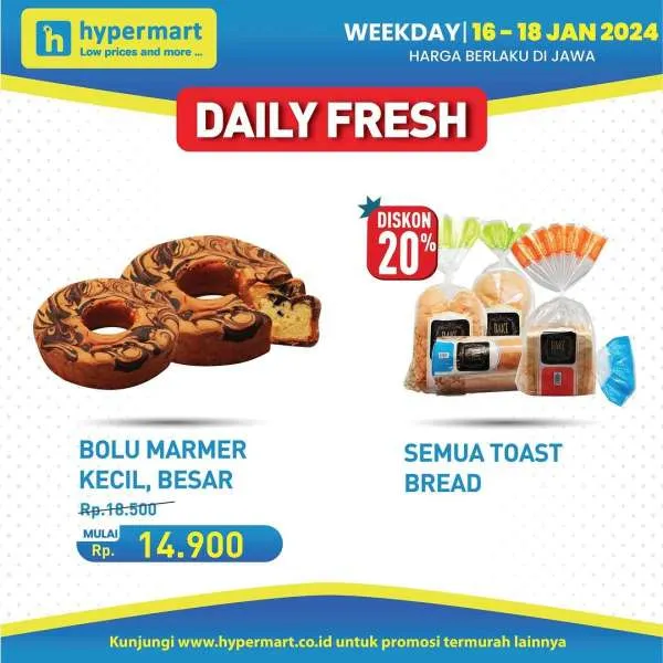 Promo Hypermart Hyper Diskon Weekday Periode 16-18 Januari 2024