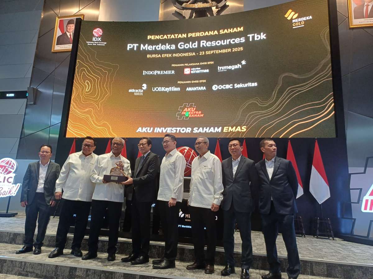 Listing, EMAS Langsung Jadi Emiten Emas dengan Kapitalisasi Terbesar Keempat di BEI