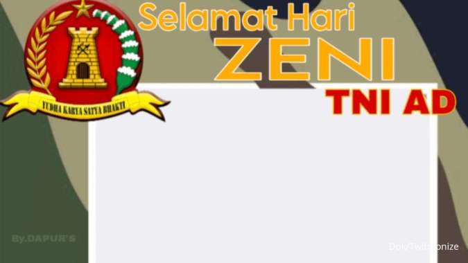 20 Twibbon Hari Zeni TNI AD 2023, Diperingati Setiap 15 April